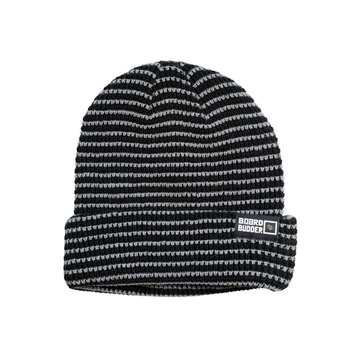 Waffle Beanie (Black & Steel)